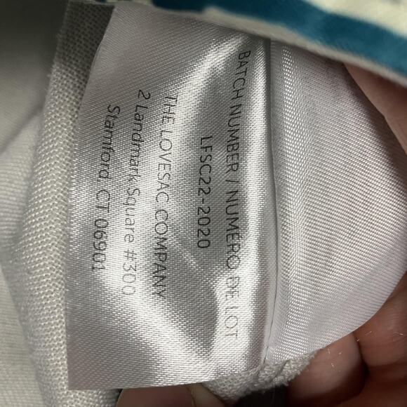 Lovesac Pillow Cover Geometric Pattern Gray Blue Large 33x27 Replacement Velour - Picture 10 of 16